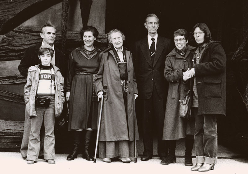Cecilia Loots en Yad Vashem, 22 de febrero de 1979