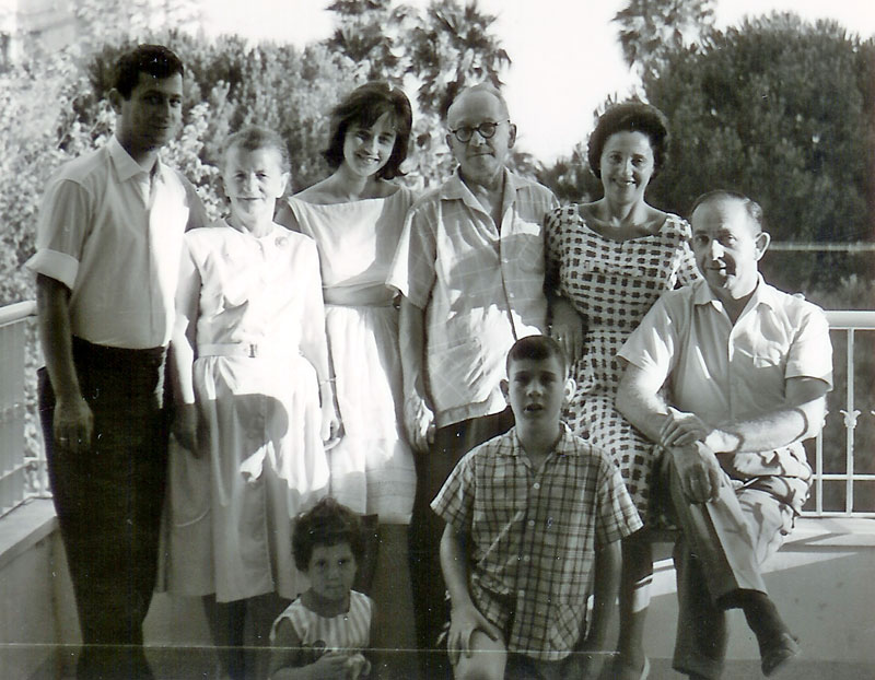 Les Florczak lors de leur visite en Israël chez la famille Gerlitz en 1962