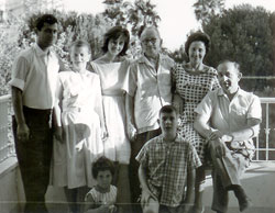 El matrimonio Florczak durante su visita a Israel en 1962 con la familia Gerlitz