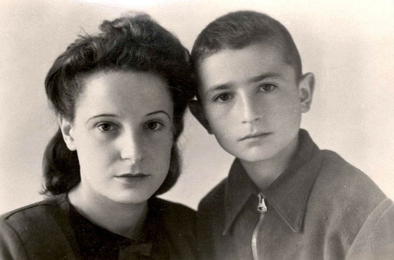 Nadezhda Solovieva avec Lev Leonid Ruderman, 1949
