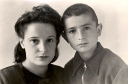 Nadezhda Soloviova  mit Lev Leonid Ruderman, 1949