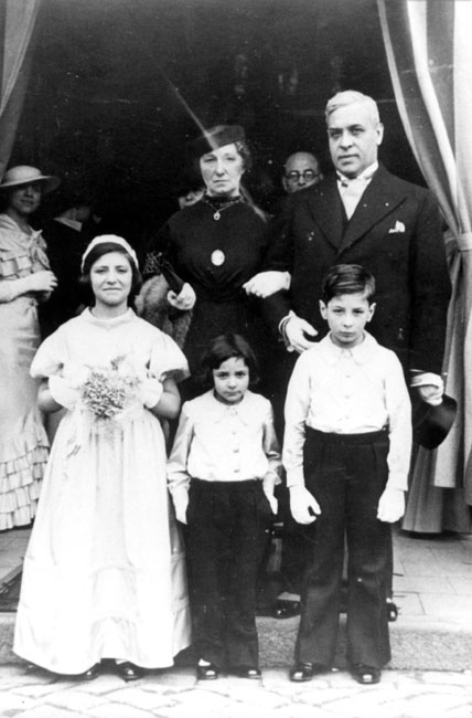 Aristides de Sousa Mendes avec sa famille, 1936