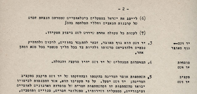 Der Gesetzesentwurf der Knesset von 1953 zur Einrichtung von Yad Vashem