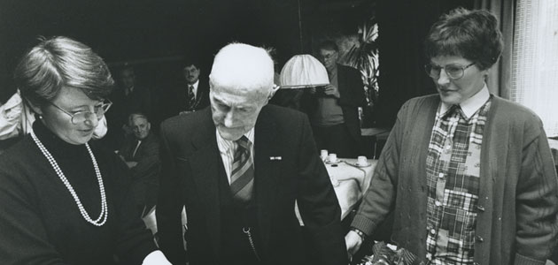 Cérémonie en l'honneur de Johan et Grada Lieverdink. La Haye, 1994