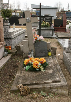 La tumba de María Walewska en Zyrardow, adonde se había mudado después de la guerra