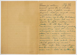 Una página de los escritos de Natalia, 1947