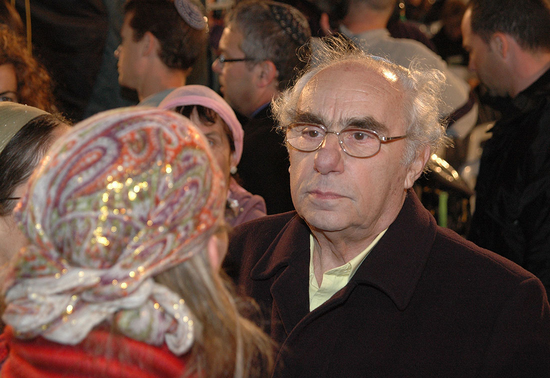 Zwi Bacharach at the opening ceremony of Holocaust Martyrs’and Heroes’ Remembrance Day, 2006, at which he gave the survivors’ address