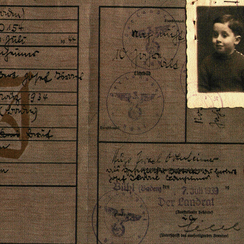 Identity card in the name of Herbert Josef Odenheimer (Ehud Loeb), born 26 March 1934
