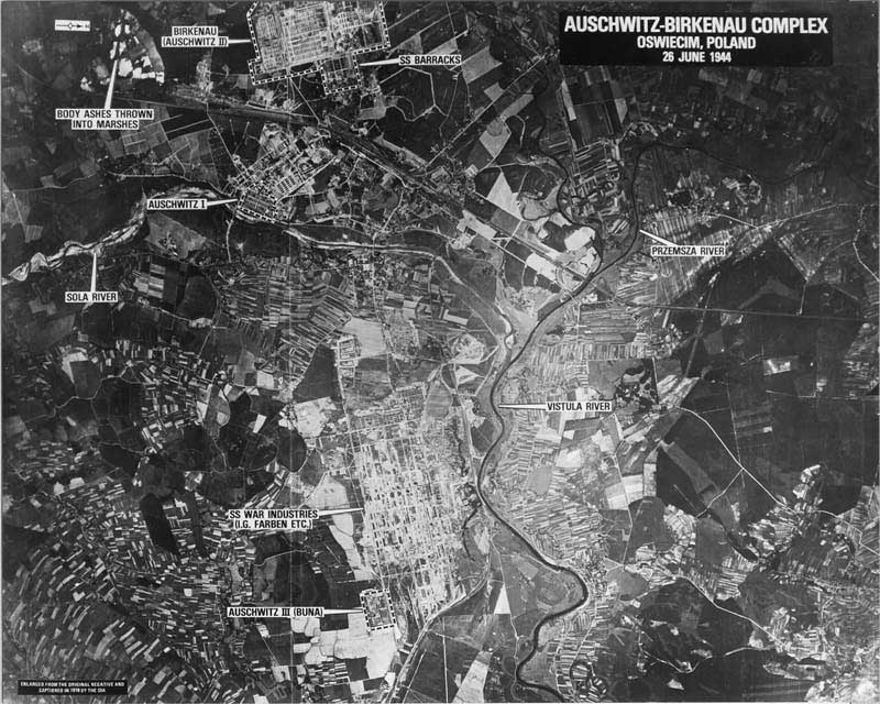 Fotos aéreas de Auschwitz. 26 de junio 1944