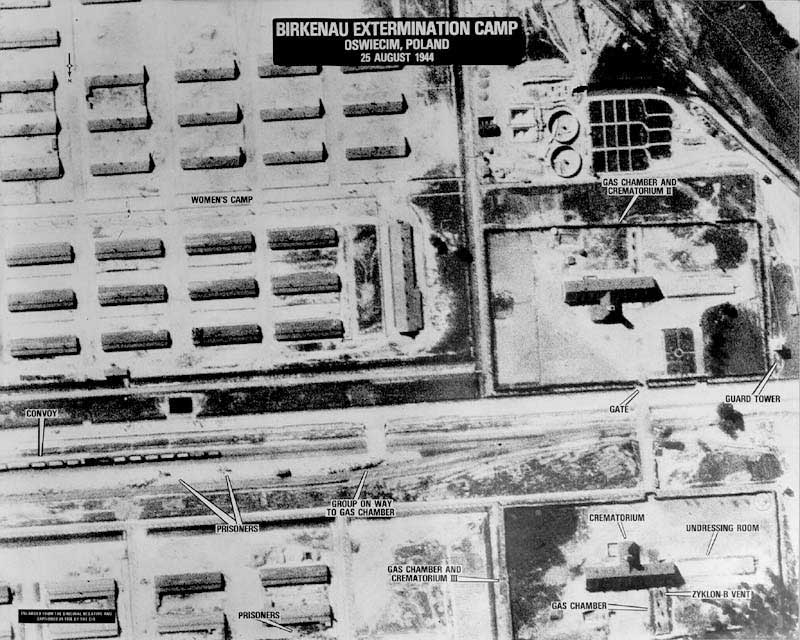 Luftaufnahmen von Auschwitz. 25. August 1944