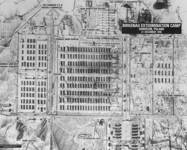 Фотографии Аушвица с воздуха. 21 декабря 1944
