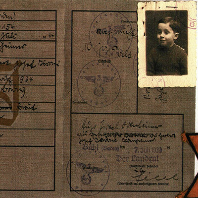Ausweis, der auf den Namen „Herbert Josef Odenheimer" ausgestellt ist. Geburtsdatum: 26. März 1934
