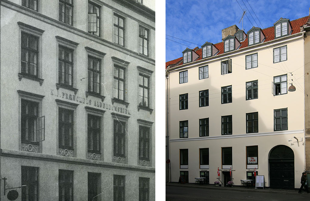 The Joseph Fraenkels Old Age Home, then and now