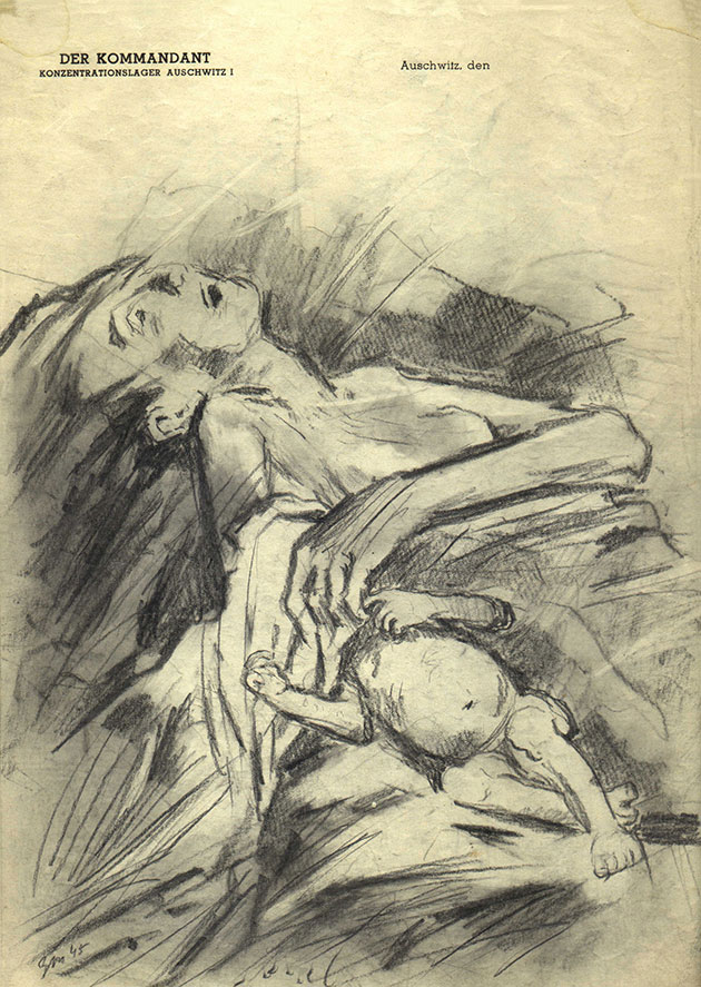 ז'ינובי טולקאצ'ב. "אם ותינוקה, 1945"