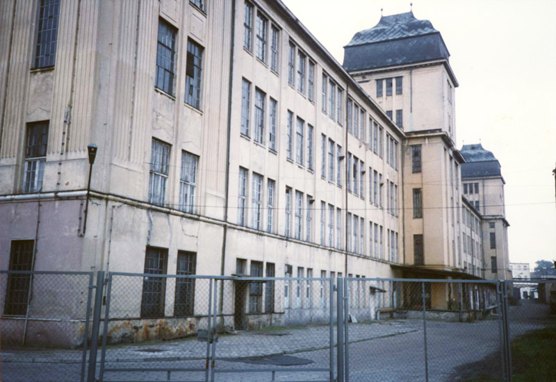 Gebäude der Textilfabrik in Zielona Góra (früher Grünberg), 1995