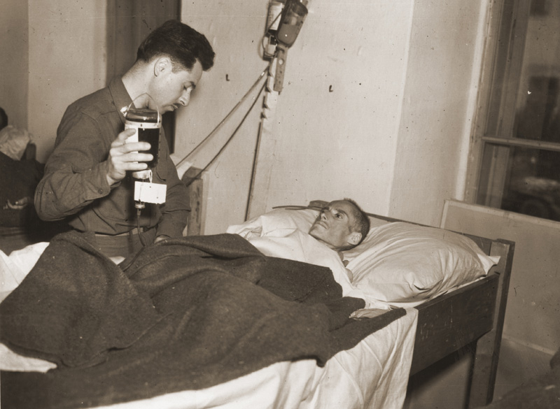 Roszi Frank.  Hospital de Volary, Checoslovaquia, 8 de mayo de 1945