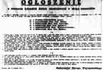 A notice announcing new boundaries for the Warsaw Ghetto, 28 October 1942