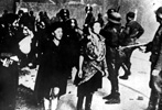 Women being arrested during the suppression of the Warsaw Ghetto uprising