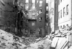 Ruins of buildings in the Warsaw Ghetto, 1943