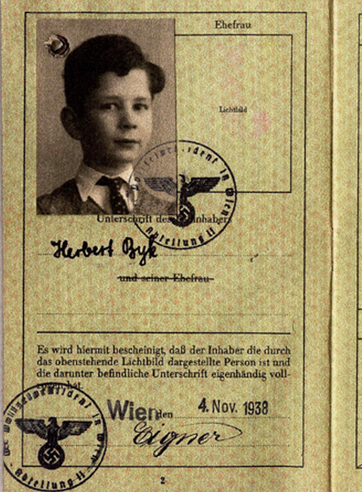 Herbert Byks Pass, Wien 1938