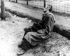 Un hombre después de la liberación Bergen Belsen, 1945
Archivo fotográfico de Yad Vashem 