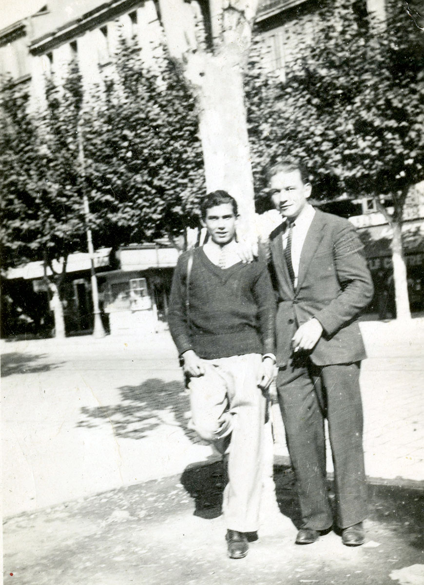 Maurice Sebbane et André Houvenagel à Marseille en 1940