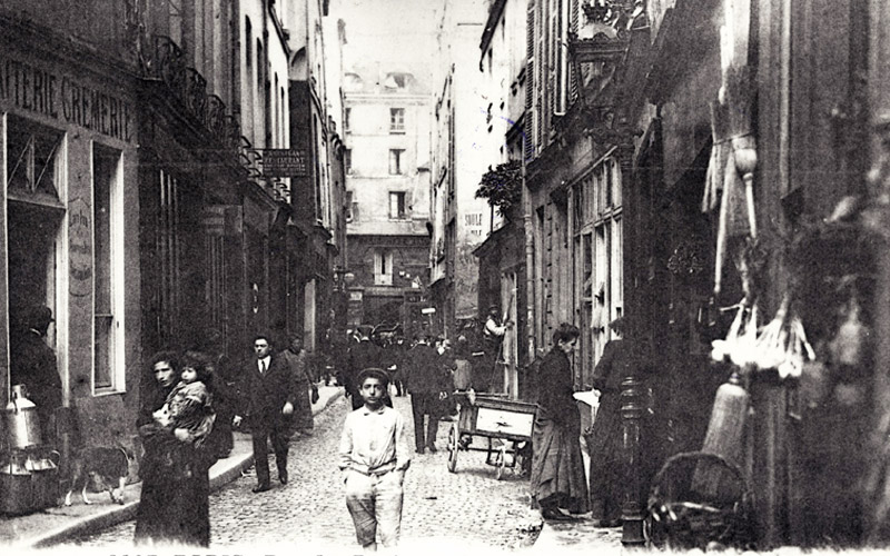 Paris, rue des Rosiers, Le Marais, 1910-1920