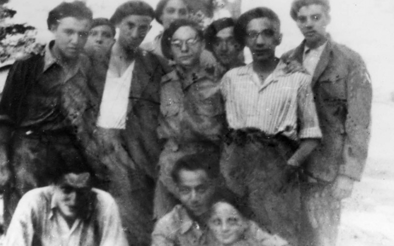 Groupe d'enfants passés clandestinement en Suisse par Marianne Cohn. Annemasse, le 31 mai 1944