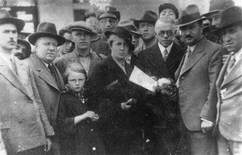 קבלת פנים לזאב ז'בוטינסקי, מנהיג בית"ר, במונקאץ' בשנת 1932