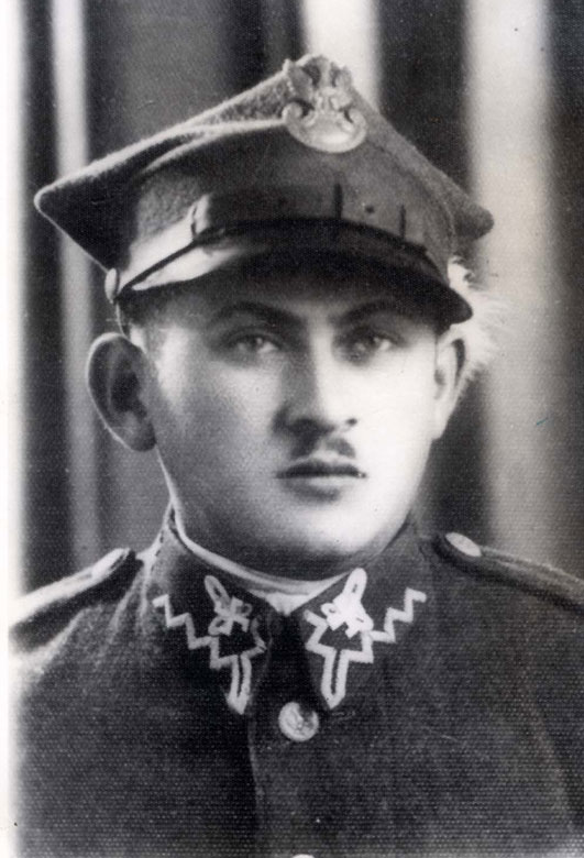 מאיר שלזינגר במדי הצבא הפולני. שלזינגר נפל כחייל פולני לידי הגרמנים ונורה בשבי.