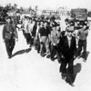 Labour battalion in a labour camp in Radom, 1942.
