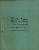 The deportation list of Jews who were sent on Transport 66 from Drancy Transit Camp to Auschwitz on the 20th of January 1944. Albert Banet was on this transport. 