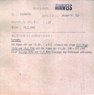 מסמך המאשר כי רשימת האסירים הנושאים את המספרים הבאים הגיעו לבירקנאו ומספרם תועד ב-17 בספטמבר 1944. בין האסירים הרשומים מופיע גם יינו גבור