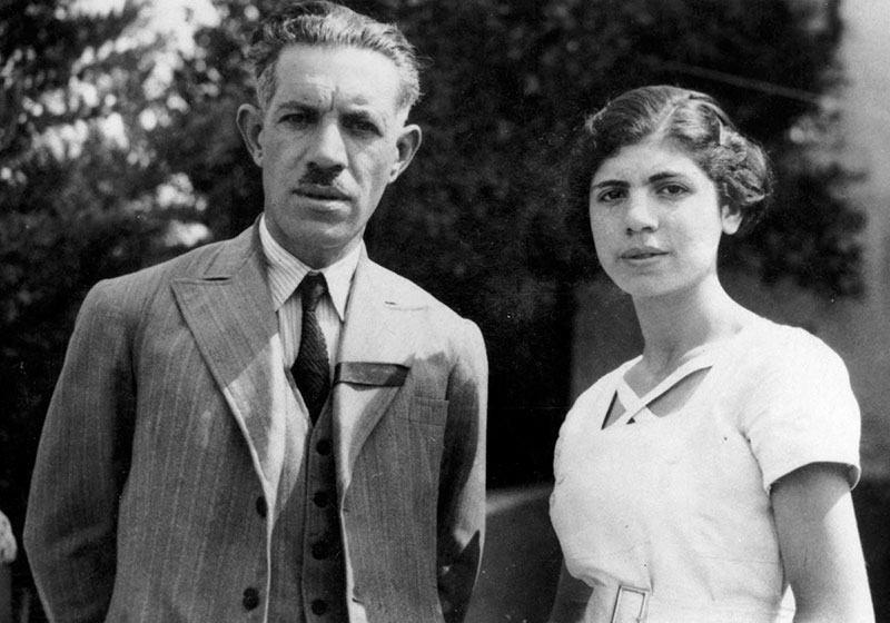 שמשון מחל ובתו אלאונורה. סלוניקי, 1936. שניהם נרצחו באושוויץ