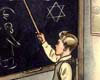 Германия. Антисемитская карикатура: "Крупный еврейский нос похож на цифру шесть".
