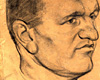 Альтер (Артур) Ритов (1909-1988), “Портрет Цемаха Вайнрейха, Рижское гетто”, 1943. Уголь, бумага.