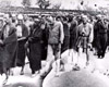 Маутхаузен, Австрия, май 1945. Освобожденные заключенные лагеря.