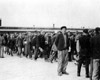 Бухенвальд, Германия, 11/04/1945. После освобождения: дети и больные покидают лагерь.