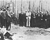 Бельцы, Молдавия, 16/07/1941. Члены юденрата перед казнью.