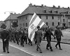 Берген-Бельзен, Германия, 1947. Марш переживших Катастрофу в лагере для перемещенных лиц.