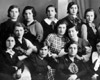 Пинск, Белоруссия (тогда Польша), 1935.  Женщины - члены партии 'Агудат Исраэл'.