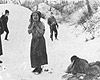 Белжец, Польша, зима 1942-го года. Женщина перед казнью.