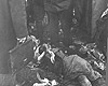 Клоога, Эстония, сентябрь 1944, после освобождения. Члены советской следственной комиссии возле тела убитой женщины.