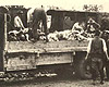 Тыргу-Фрумос, Румыния, 01/07/1941. Местные жители убирают трупы евреев, снятые с “поезда смерти” Яссы-Каларасы.