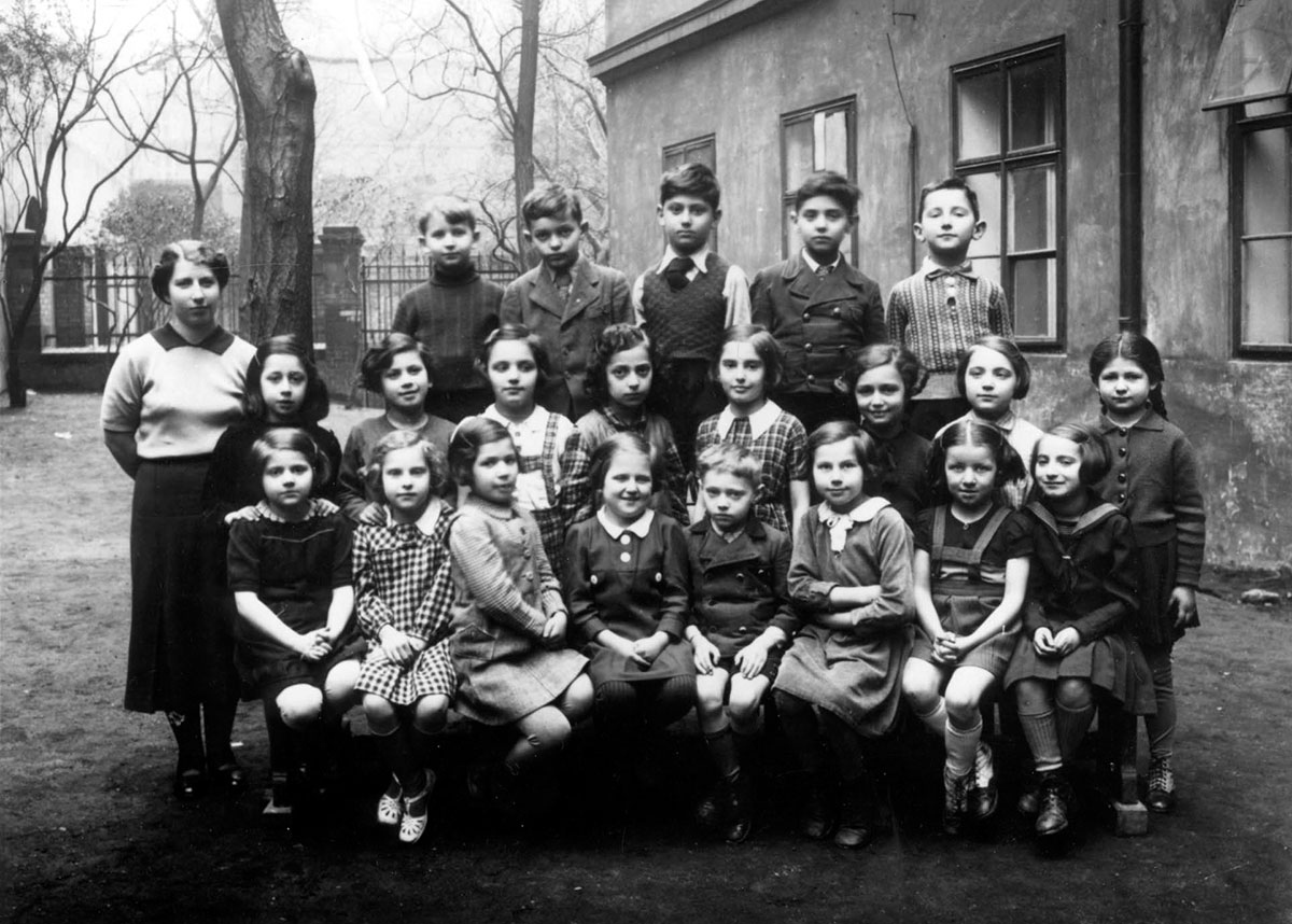 Ученики 2-го класса в еврейской школе, Прага, Чехословакия, 1937